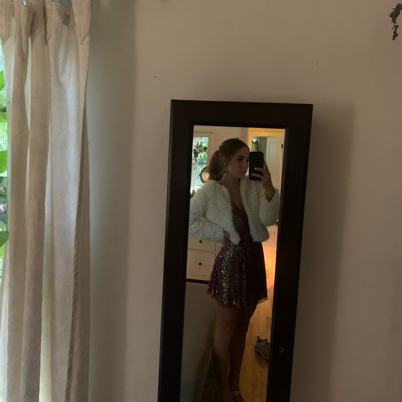 Free people wine colored sequins dress - Picture 3 of 4